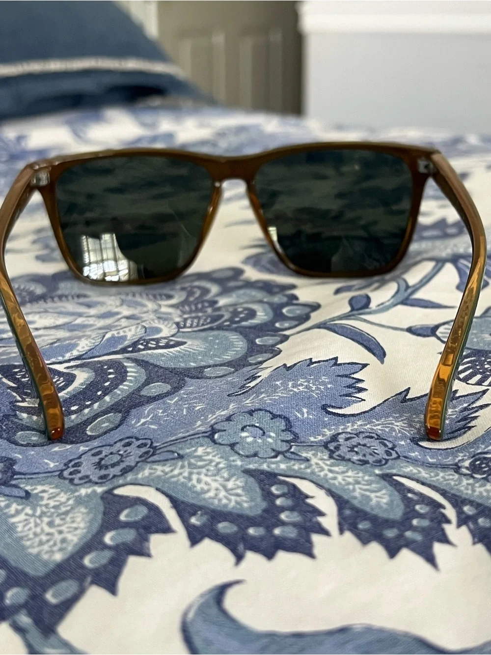 Knockaround Classic Green Wayfarer Sunglasses with Dark Lenses